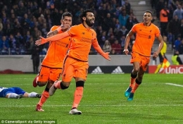 (Aksi Mo Salah bersama Liverpool/sumber foto dilansir dari Dailymail)