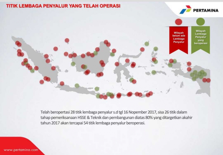 Caption foto: Lembaga Penyalur BBM Satu Harga di Indonesia. Sumber: Pertamina