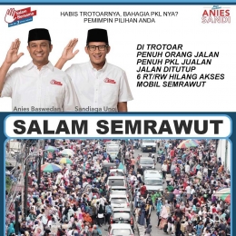 Semrawut Trotoar Jakarta/www.kaskus.co.id