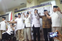 Ketua Umum Partai Gerindra Prabowo Subianto dan Presiden PKS Sohibul Iman. (KOMPAS.com/Nabilla Tashandra)