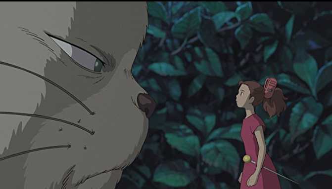 Niya bertemu dengan Arrietty (sumber: iMDB)