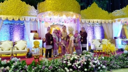 Pernikahan Hijrah dan Dissa. (Foto: Gapey Sandy)