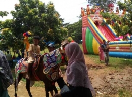 Suasana pagi di Taman Kota Sumbsr Kab Cirebon (doc. Pri) 