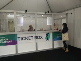 Ticket Box test event Asian Games 2018 cabor voli| Foto: Delia Mustikasari