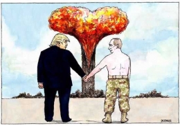 Trump - Putin | file: garybarker.co.uk