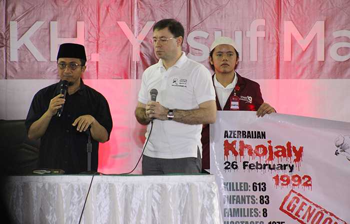KH. Yusuf Mansyur di acara Kajian Islam Bulanan yang digelar di Masjid Istiqlal Jakarta, pada Minggu 25 Februari 2018. (Foto Ganendra)