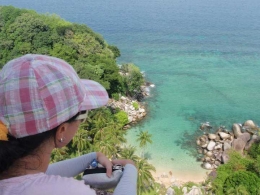 Dari mercusuar Pulau Lengkuas, indahnya 