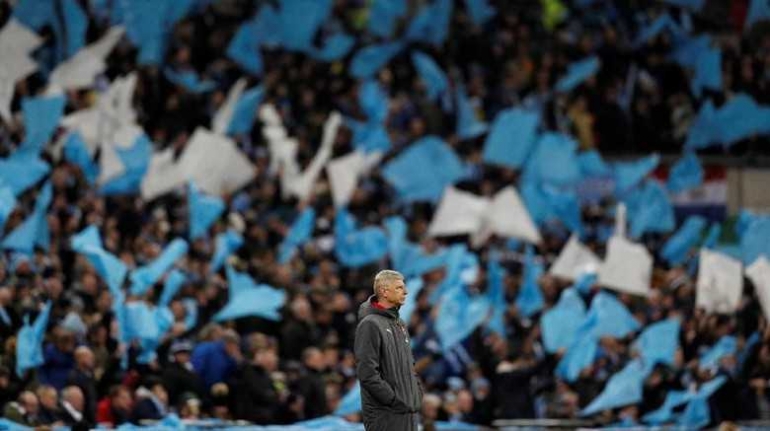 Wenger saat Arsenal kalah di final Piala Liga Inggris 2017-2018 (Reuters)