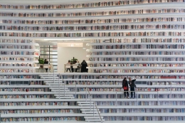 Tianjin Binhai Public Library | Sumber ilustrasi: dezeen.com