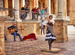 Tarian Flamenco di Plaza de Espana (dokumentasi pribadi)