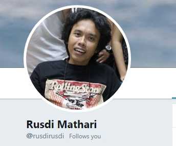 Cak Rusdi di Twitter (Screenshot akun twitter @rusdirusdi)