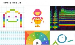 tampilan Google Chrome Music Lab (dok.pribadi)