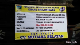 Pemkab Solok Selatan terus berbenah demi mengembangkan Kawasan Saribu Rumah Gadang. (Foto: Gapey Sandy)