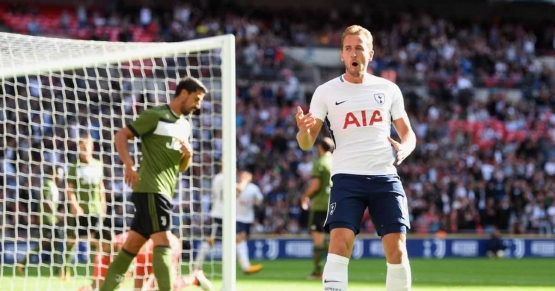 Harry Kane apakah mampu membawa Spurs melaju I gambar : daily mirror