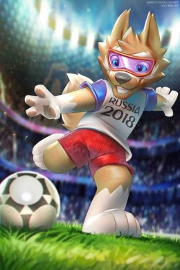 Maskot World Cup 2018 (Pinterest.com)