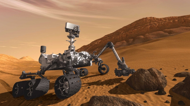 Ilustrasi Artis Curiosity Rover gambar dari https://mars.nasa.gov/resources/curiosity-the-next-mars-rover/