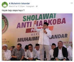 Screenshot dan akun facebook Muhaimin Iskandar (@CakIminow)