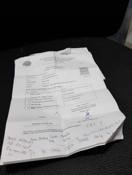 Bukti permohonan SHM Tanah a.n. Almizan Ulfa di kantor ATR/BPN Kabupaten Bogor