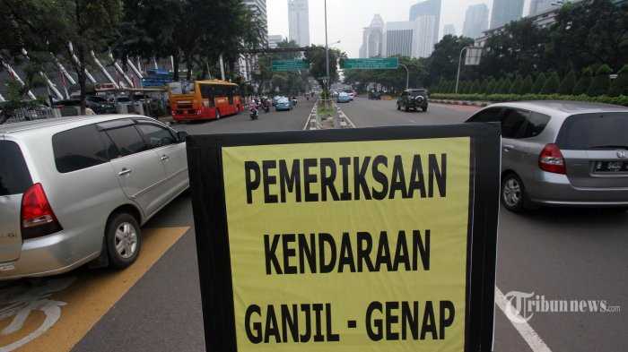 Ganjil Genap (Gambar: tribunnews.com)