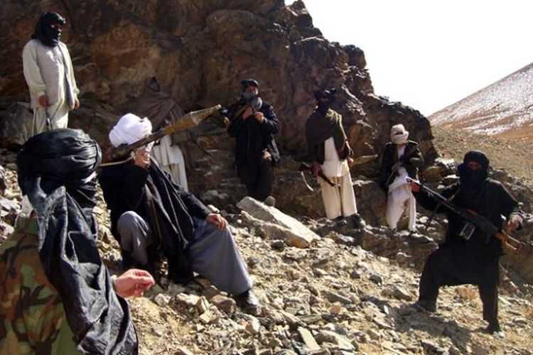 Pasukan Taliban. Foto: kompas.com (str/afp) 
