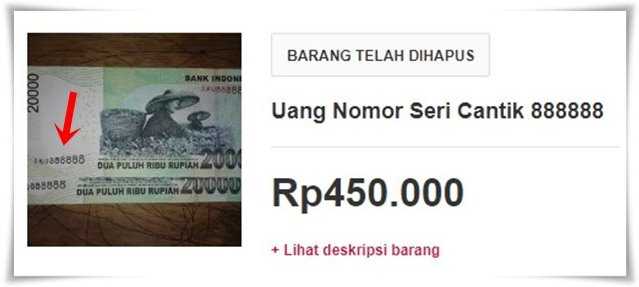 Iklan di bukalapak.com, rupanya terjual Rp450.000 (Foto: bukalapak.com)