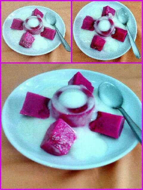 Puding buah naga (dokpri)