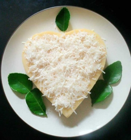 Cheesecake terbuat dari campuran roti tawar (dokpri)