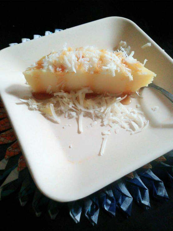 Potongan cheesecake roti tawar tersebut (dokpri)