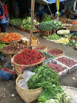 (dokpri) Saat kami belanja di pasar tradisional (pasar anyar, Bogor)
