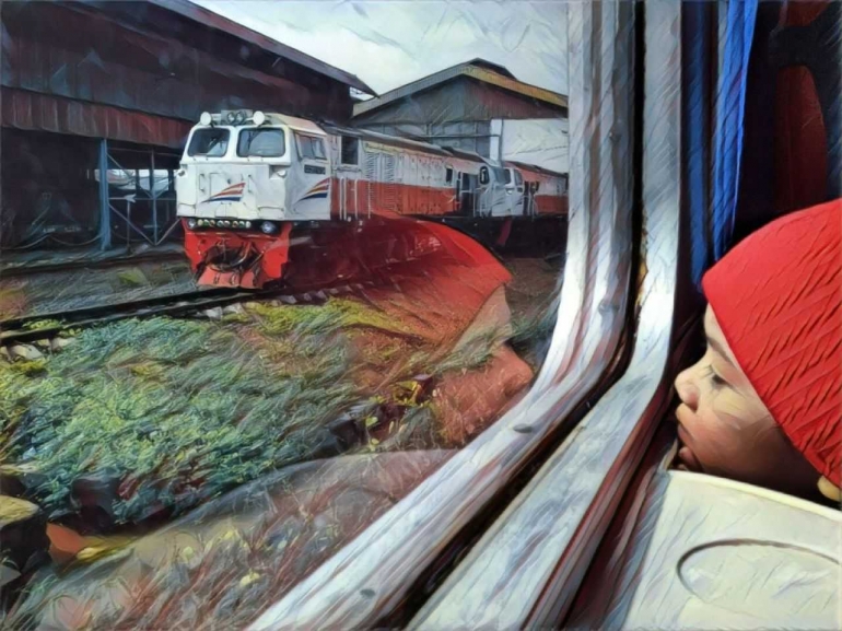 Perjalanan mudik, Palembang - Lahat dengan kereta api. (dokpri)