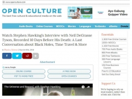 Situs Openculture.com (Sumber: Screenshoot)