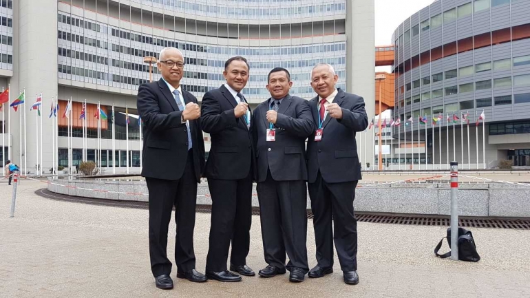 Rombongan Delegasi BNN Indonesia di Wina @BNNP Aceh