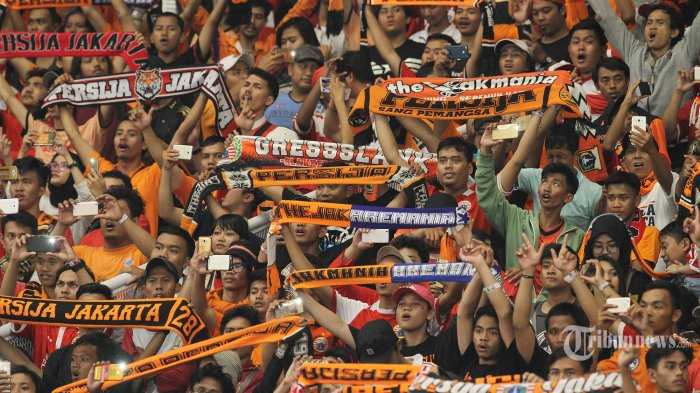 Dukungan Jakmania saat Persija tampil di Piala AFC (Tribunnews)