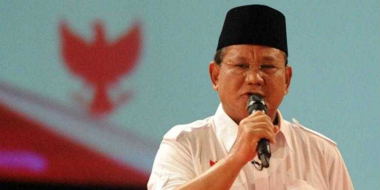 Prabowo, Ketua Partai Gerindra menyatakan 2030 NKRI bubar (dok.kompas.com)