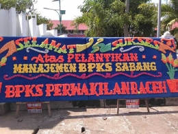 Karangan Bunga dari BPKS Banda Aceh