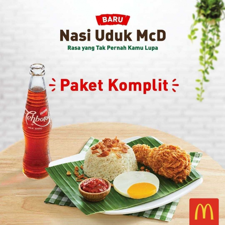 Paket Nasi Uduk McD (sumber: McDonald's Indonesia)