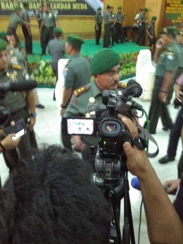 Wawancara Pangdam IM Mayjen TNI Abdul Hafil Fuddin Dengan Para Jurnalis