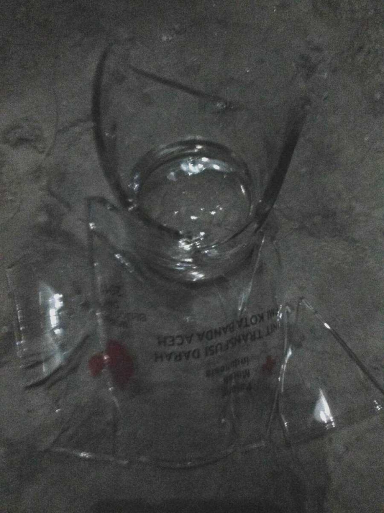 Gelas sudah pecah. Dok.pribadi