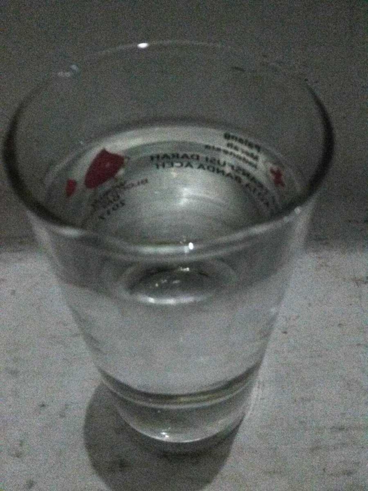 Sebuah gelas berisi air. Dok.pribadi
