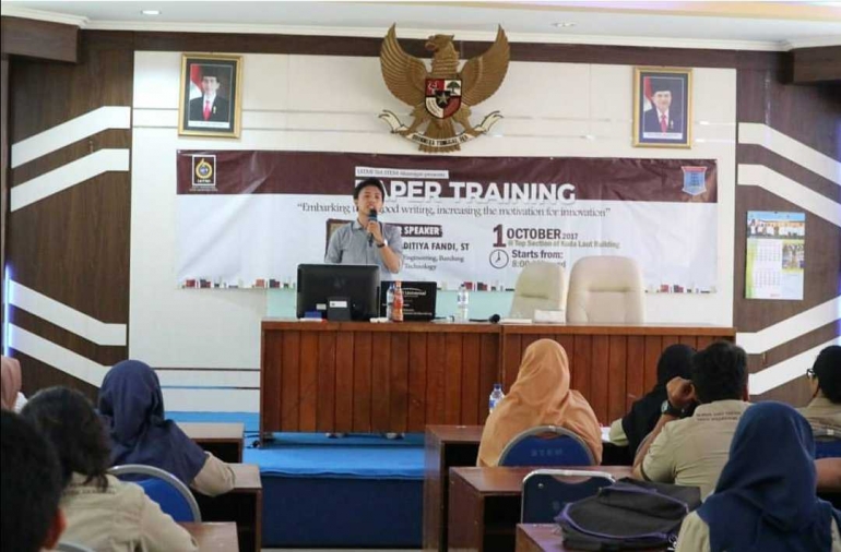 saat Paper Training (dok. pribadi)