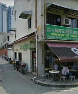 Restoran India Muslim dekat stasiun MRT Aljunid, Geylang (Sumber : Google)