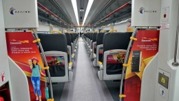 Gerbong eksklusif Danamon di kereta Railink