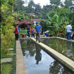 Water Pond yang fungsinya seperti DAM, namun dimiliki oleh penduduk |Foto: Indria Salim