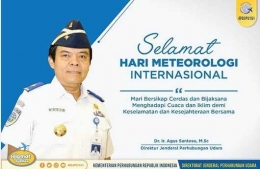 Yuk bersikap bijaksana menghadapi cuaca demi keselamatan bersama, ajak Dirjen Perhubungan Udara sekaligus memeringati hari meteorologi internasional yang jatuh 25 Maret (www.instagram.com/djpu151)