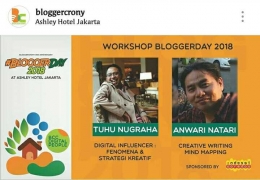 Pembicara Workshop di Bloggerday2018 | Image from IG @bloggercrony