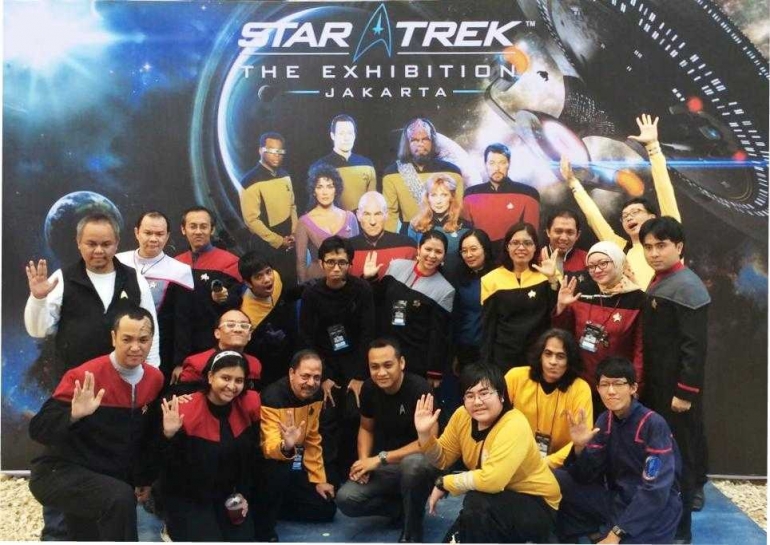 Sebagian anggota komunitas Indo Star Trek. (Foto: Koleksi IST)