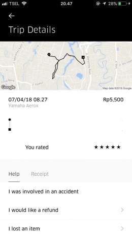 Last ride with Uber lol :(