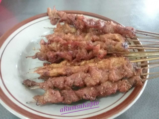 Satu piring sate ayam Blora (dokpri)