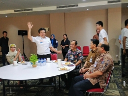 DirJen Perhubungan Udara RI, Team Direksi dan Management Garuda Indonesia Saat Menyambut Kompasiana (5/4/2018). Sumber: Dok. Pribadi