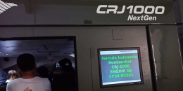 Ini dia simulator CRJ 1000 Next Gen di GITC. (Foto Ganendra)